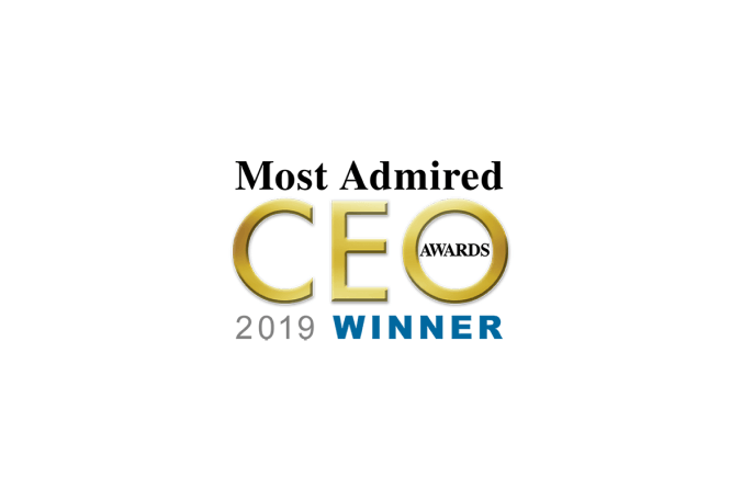 Vencedor do prêmio Most Admired CEO Awards 2019