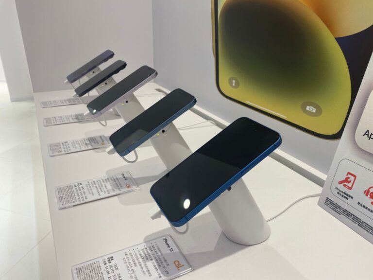 InVue OnePOD exibição de telefones