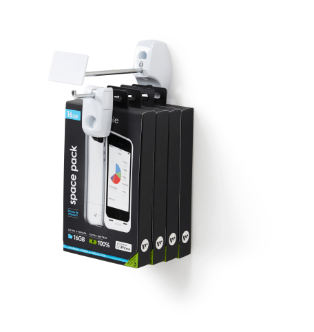 Tela Flex Lock com acessórios para telefone
