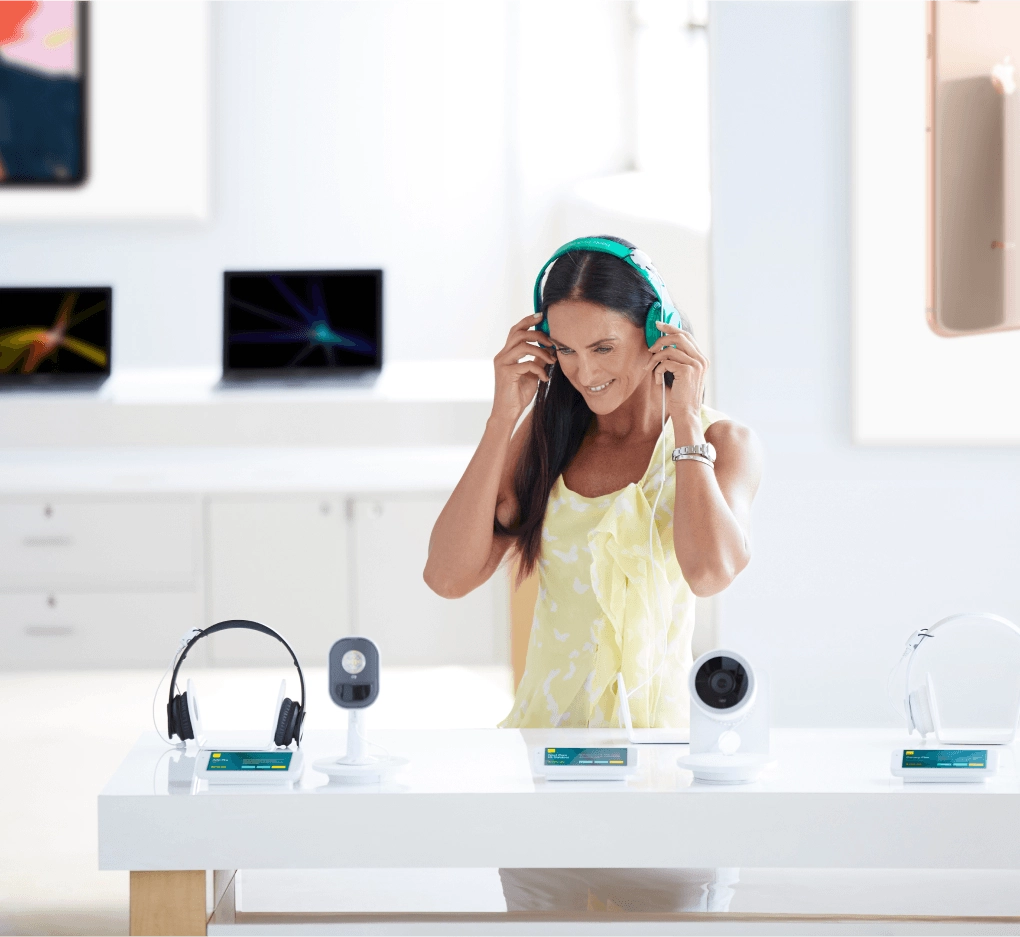 Merchandise Display Security - Segurança completa para fones de ouvido e earbuds