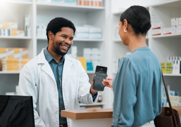Solução de mPOS em uma farmácia