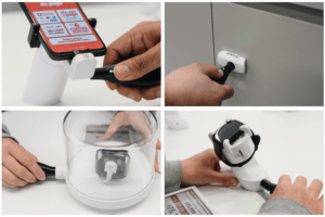 OneKEY Ecossistema para segurança no varejo fornecido por InVue e foi instalado na loja da Claro.