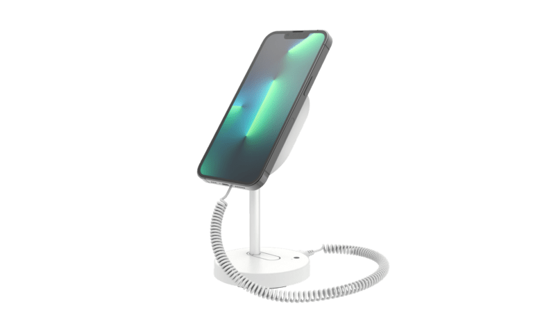 MagStand branco para handhelds com telefone