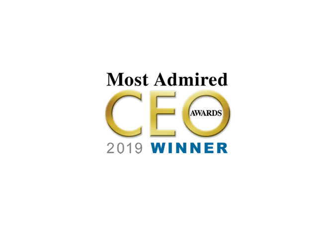 Vencedor do prêmio Most Admired CEO Awards 2019