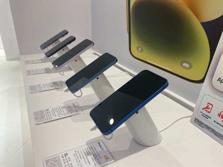 InVue OnePOD exibição de telefones