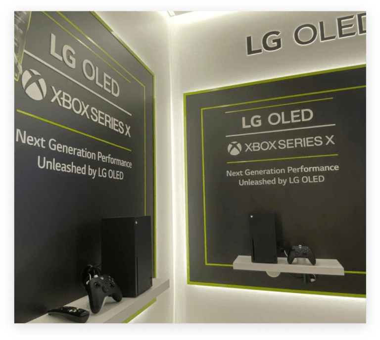 Solução de tela LG OLED para XBox