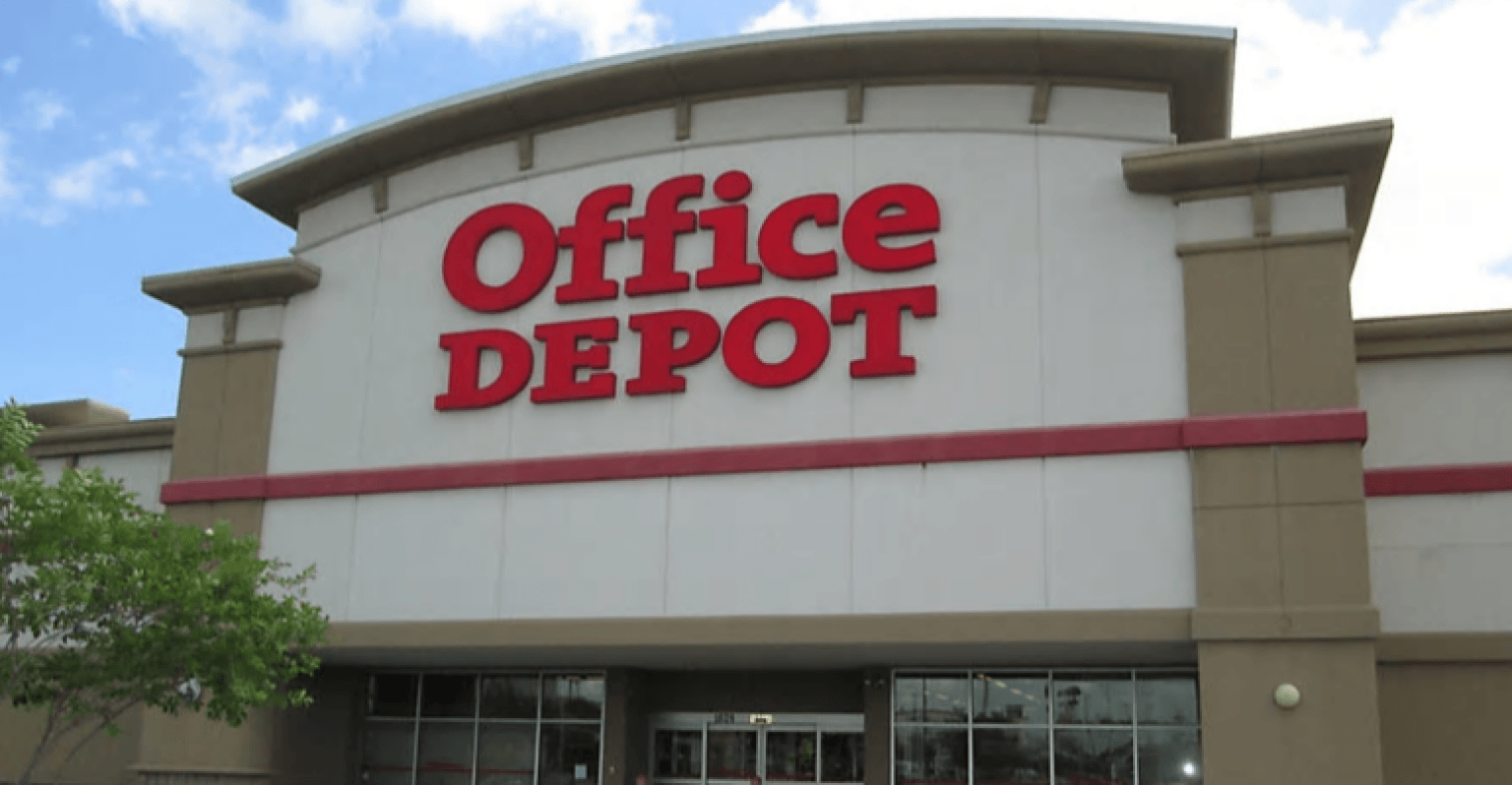 Exterior da loja Office Depot