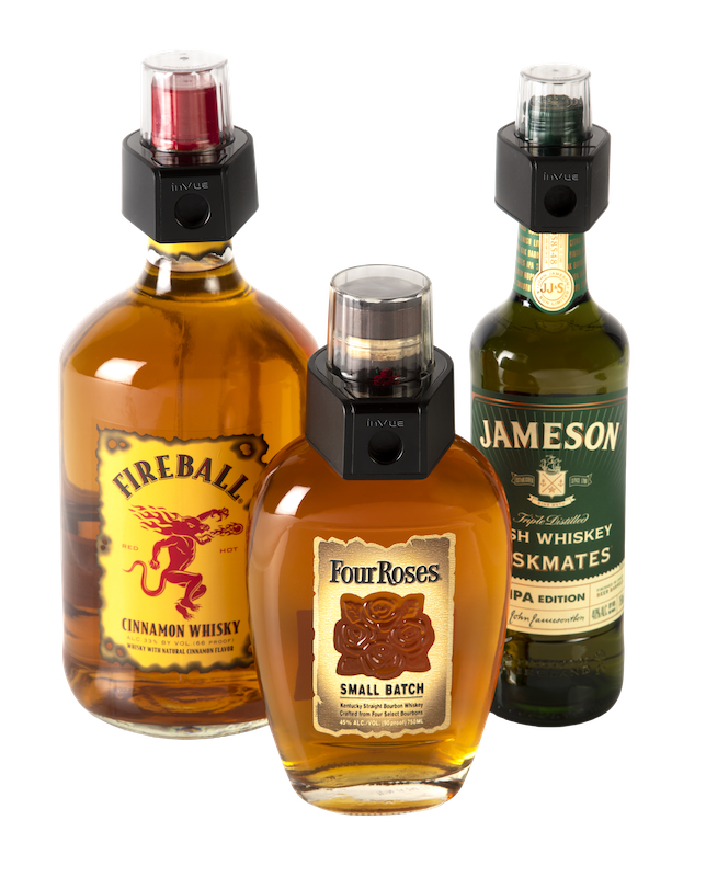 OneKEY A tampa da garrafa protege a mercadoria engarrafada contra roubo e consumo no local