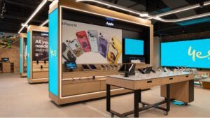 Interior da Optus Store