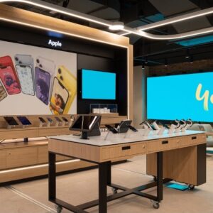 Interior da Optus Store