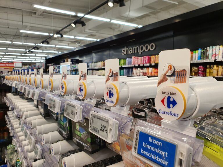 T1000 Segurança de botão de pressão no Carrefour Bélgica