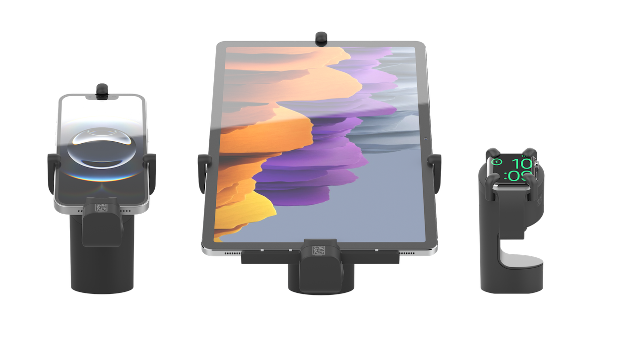 A solução OnePOD para telefones, tablets e dispositivos vestíveis para exibição segura