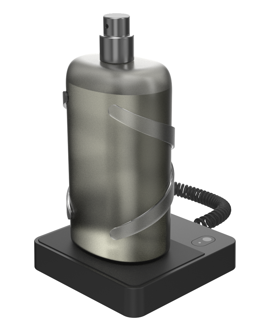 Produto InVue - Solução de segurança de fragrâncias Zips Podium